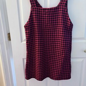 DRESS - Red and Black checked knit